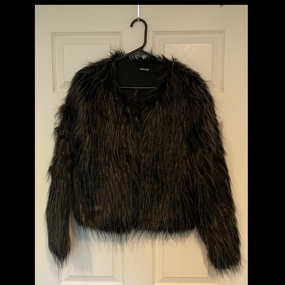 Dolce Cabo Faux Feather/Fur Jacket